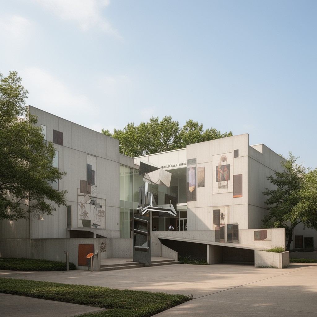 AI-generated illustration of Menil Collection