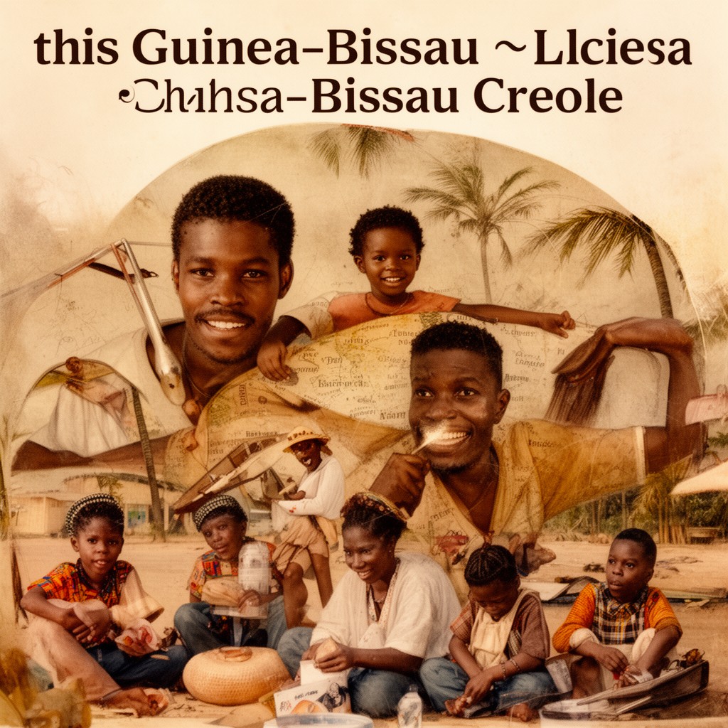 AI-generated illustration of Guinea-Bissau Creole