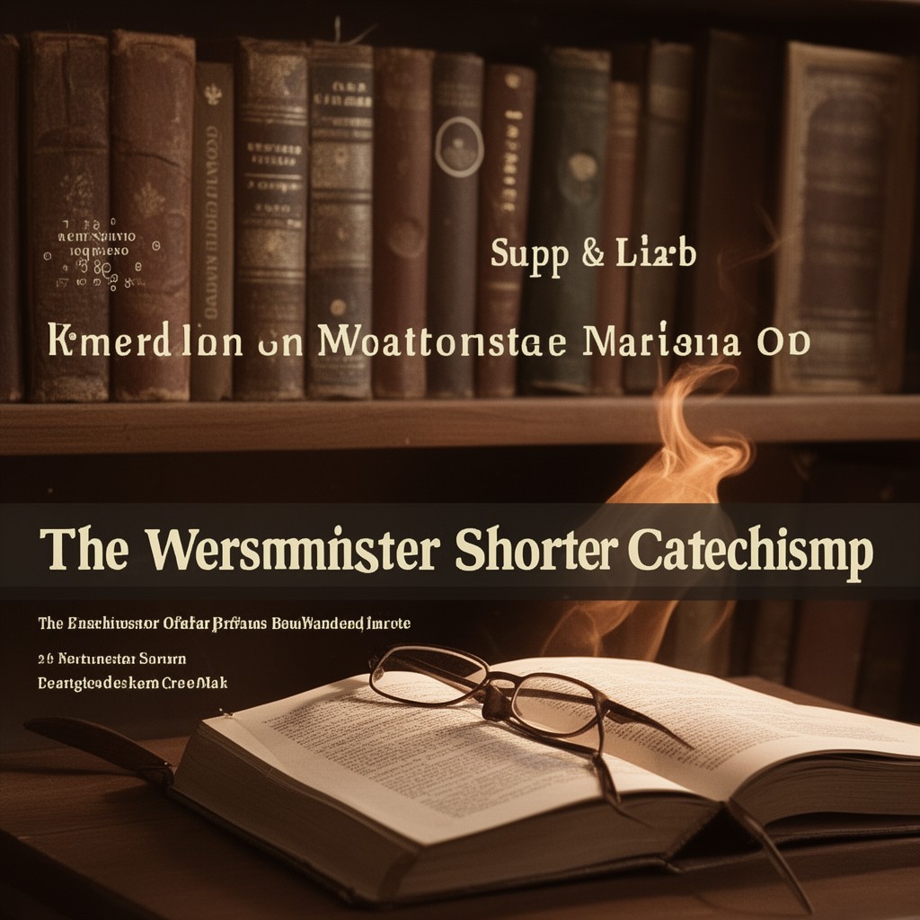 AI-generated illustration of Westminster Shorter Catechism