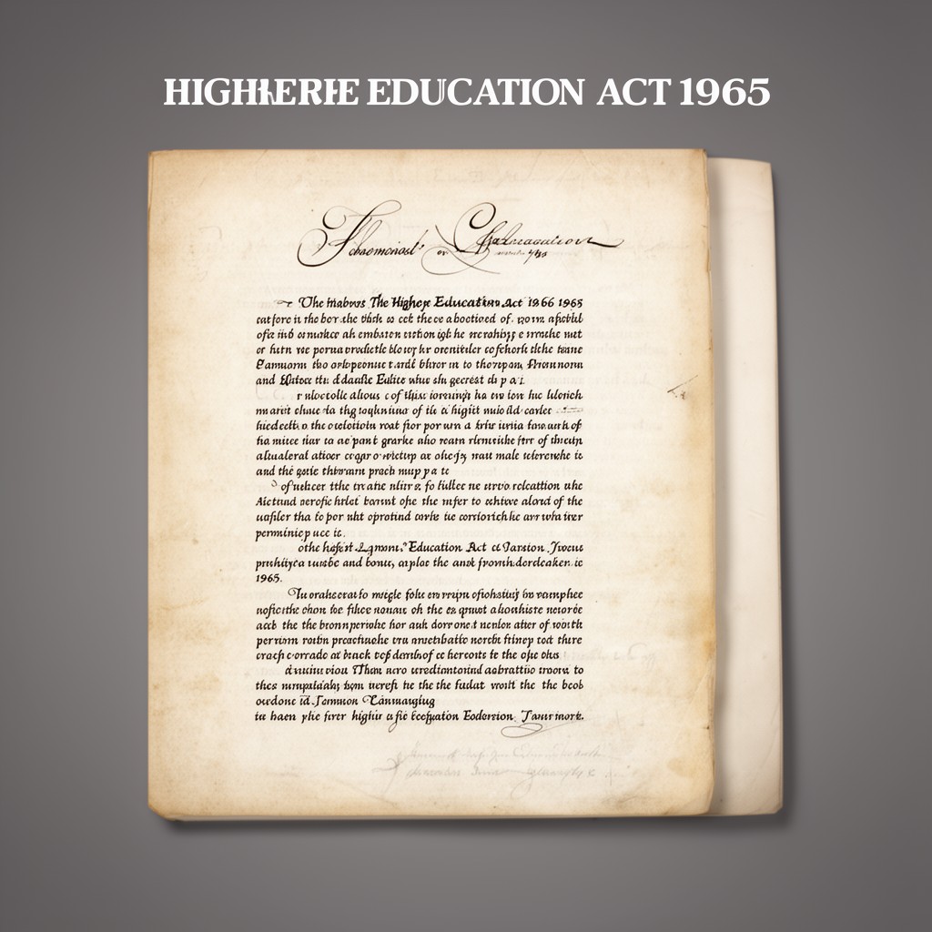 AI-generated illustration of Higher Education Act of 1965