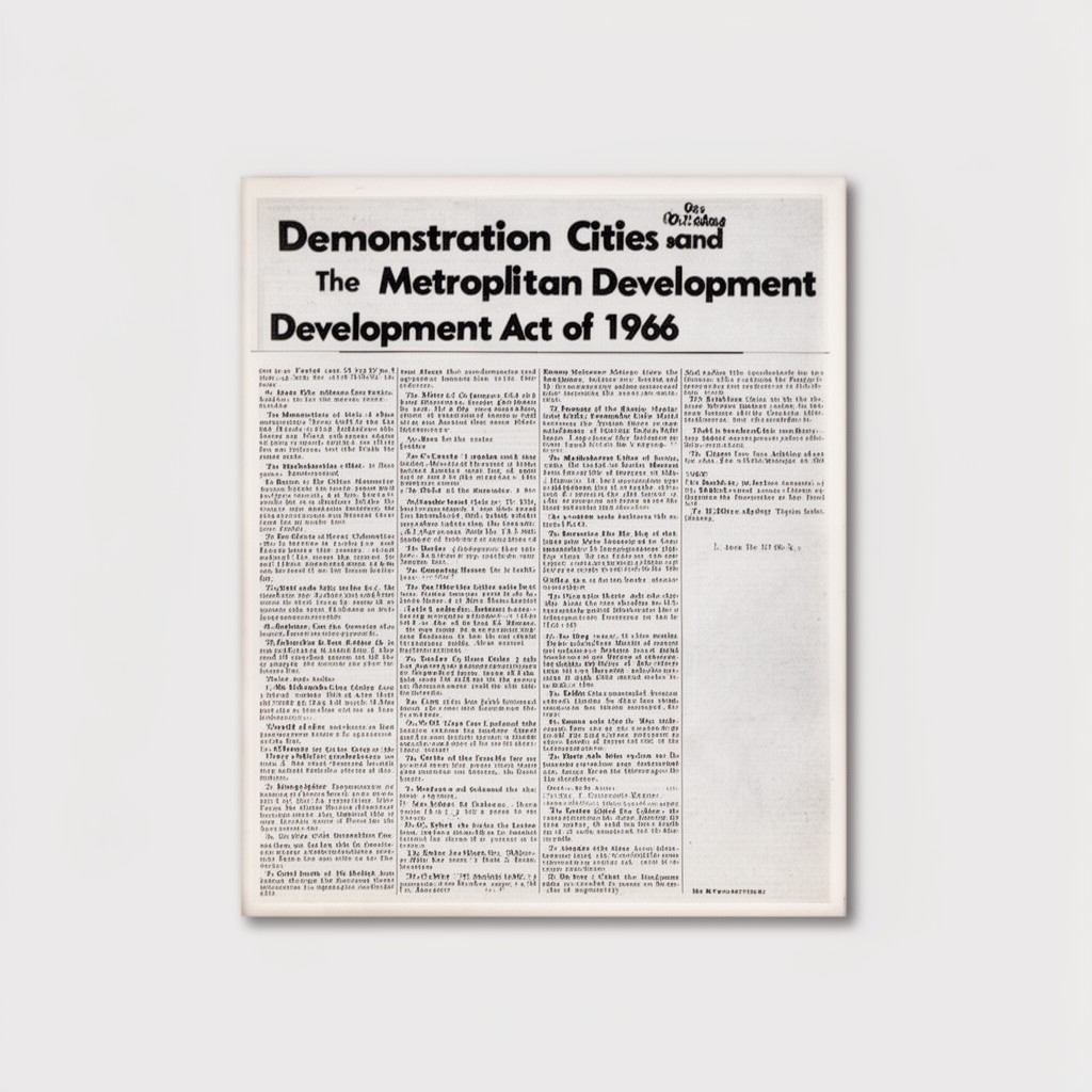 AI-generated illustration of Demonstration Cities and Metropolitan Development Act of 1966
