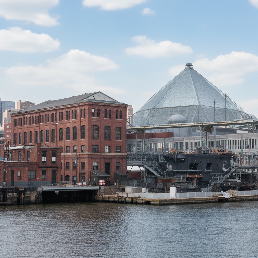 AI-generated illustration of Brooklyn Navy Yard