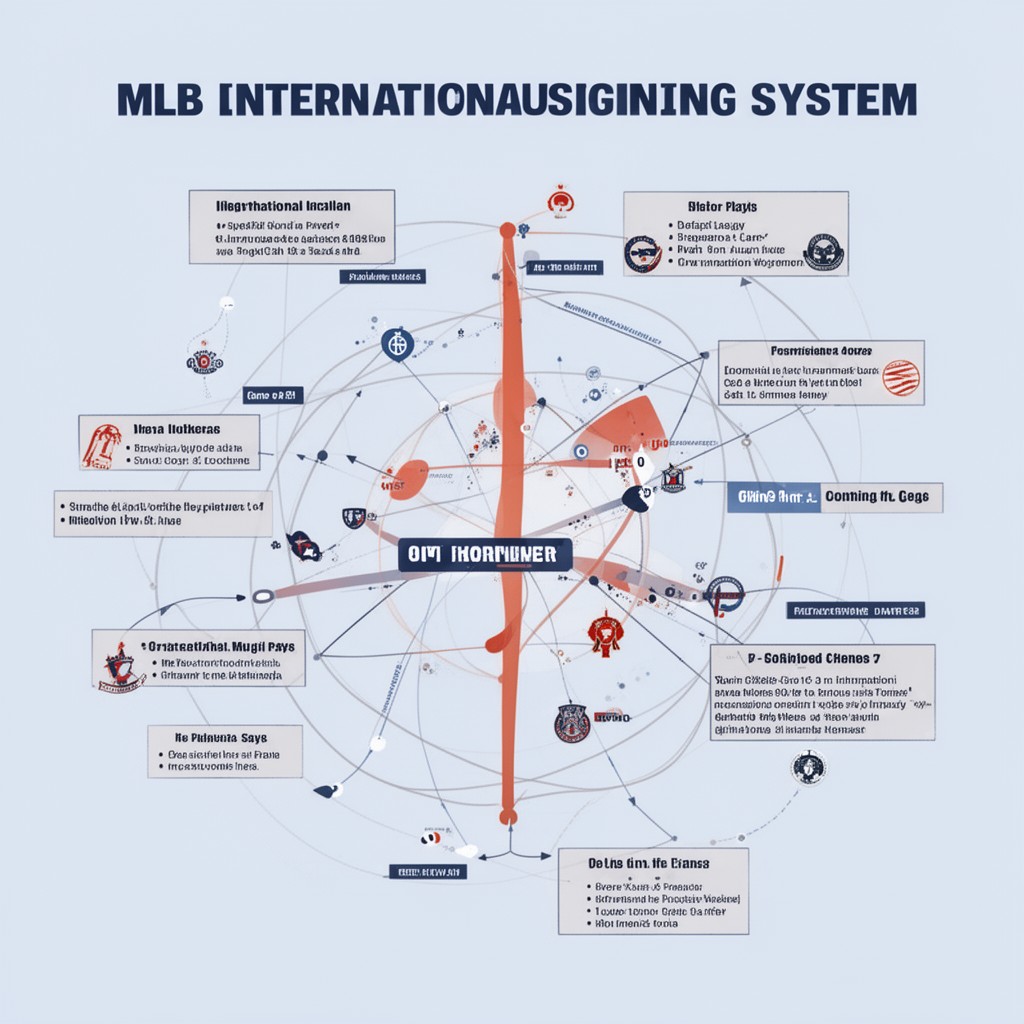 AI-generated illustration of MLB international signing system