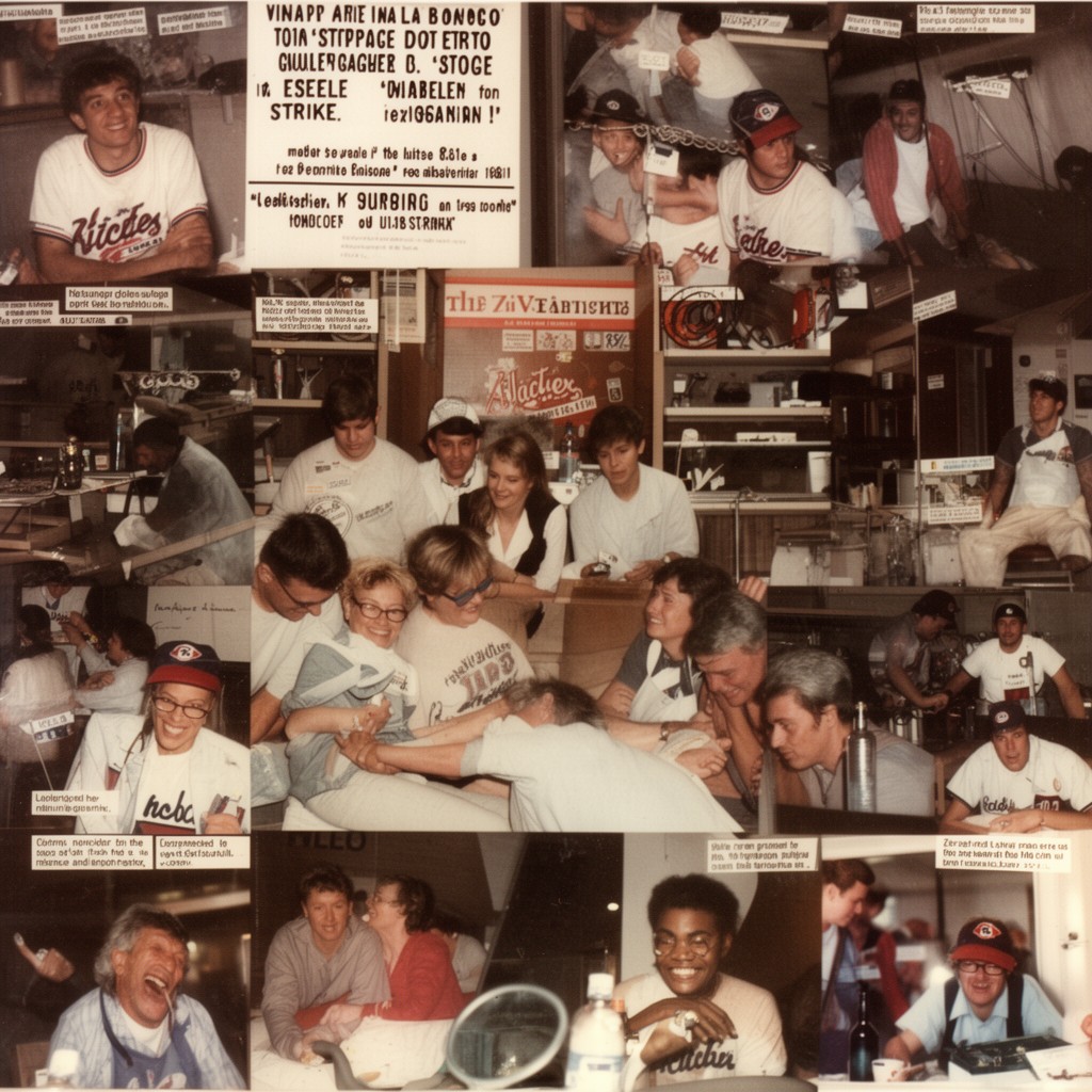 AI-generated illustration of 1981 MLB strike