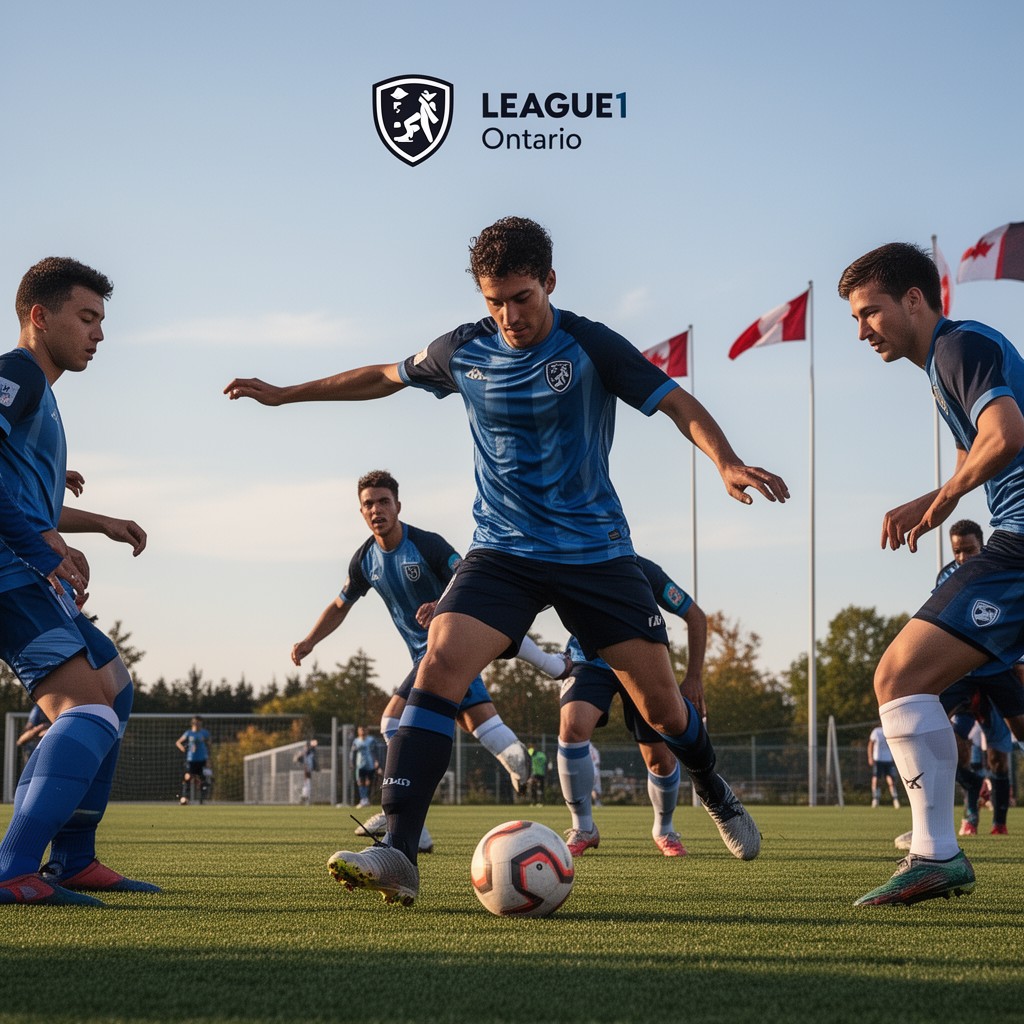 AI-generated illustration of League1 Ontario
