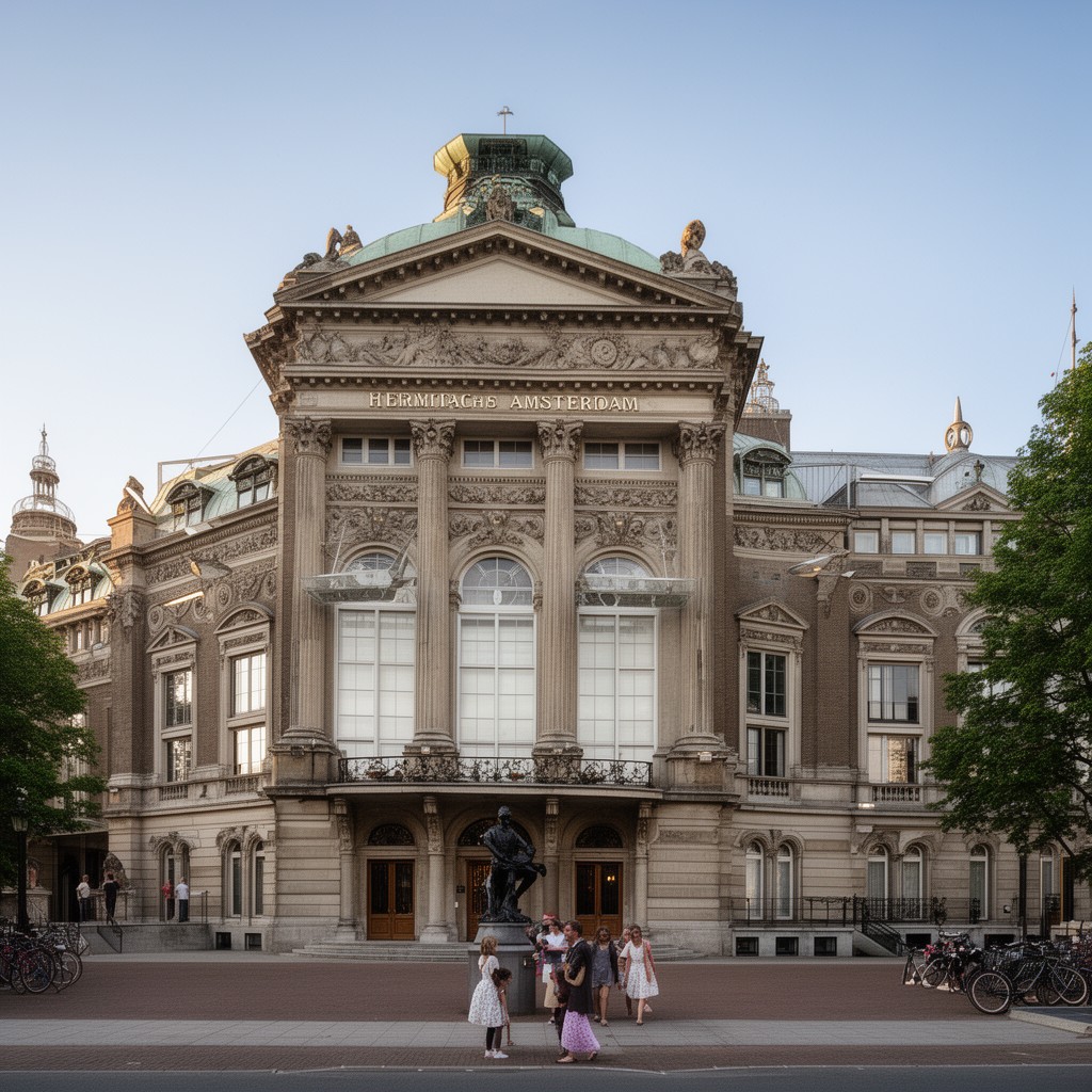 AI-generated illustration of Hermitage Amsterdam
