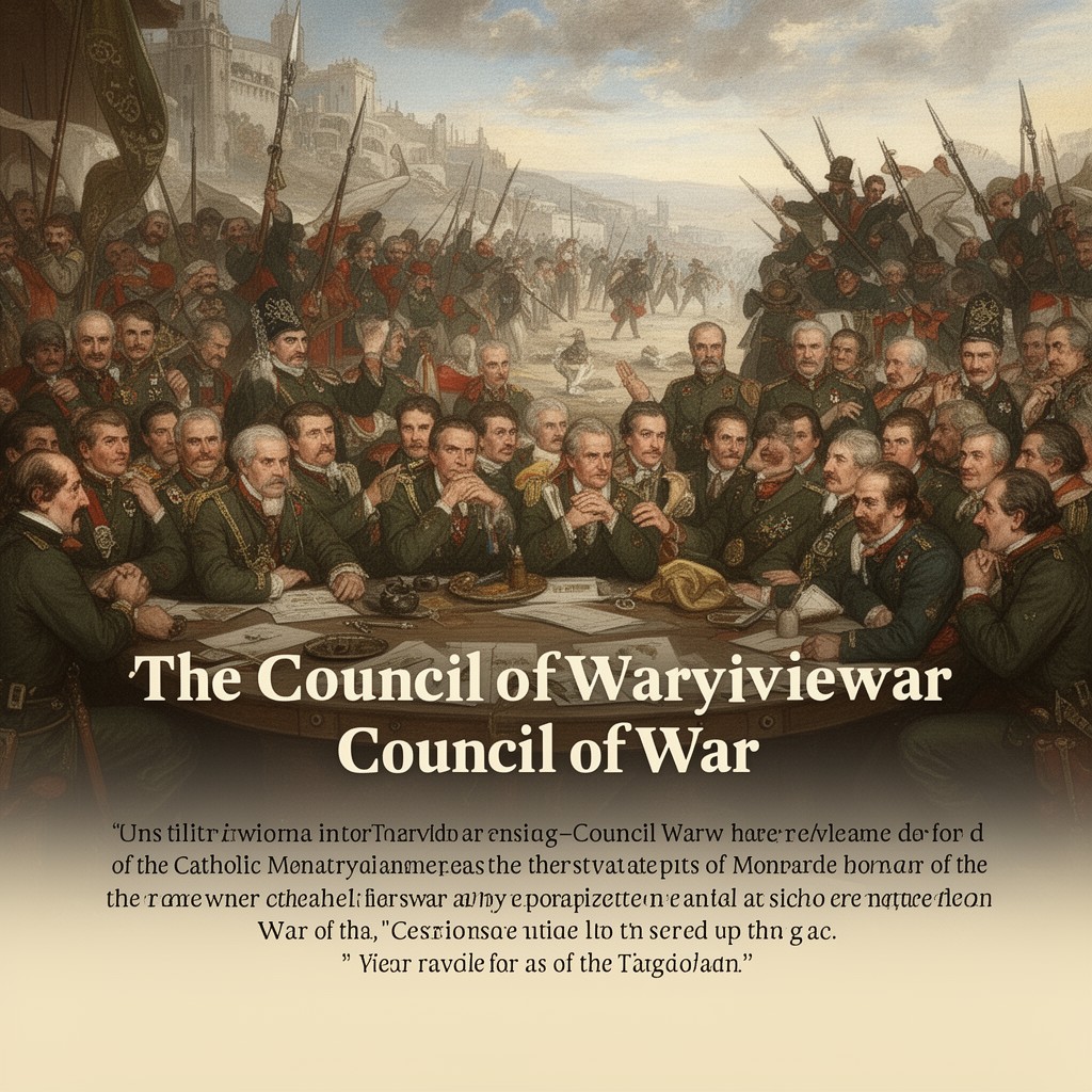 AI-generated illustration of Council of War
