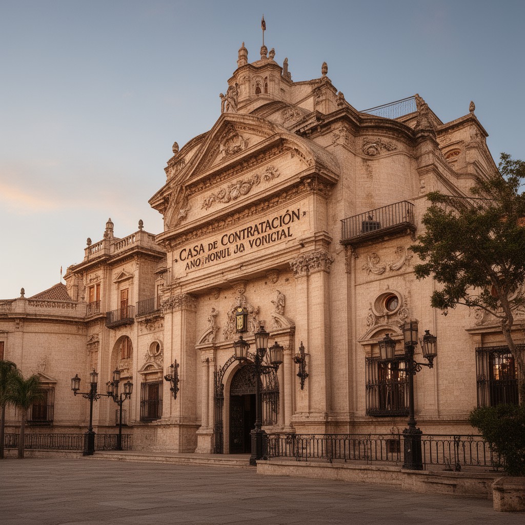 AI-generated illustration of Casa de Contratación