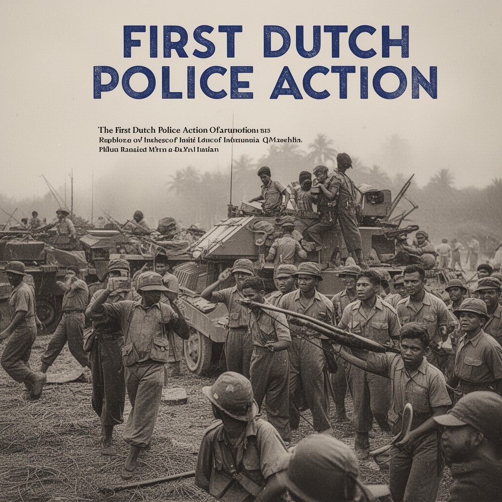 AI-generated illustration of First Dutch Police Action