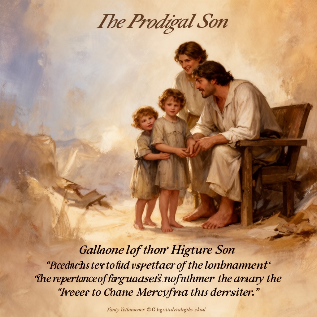 AI-generated illustration of Parable of the Prodigal Son
