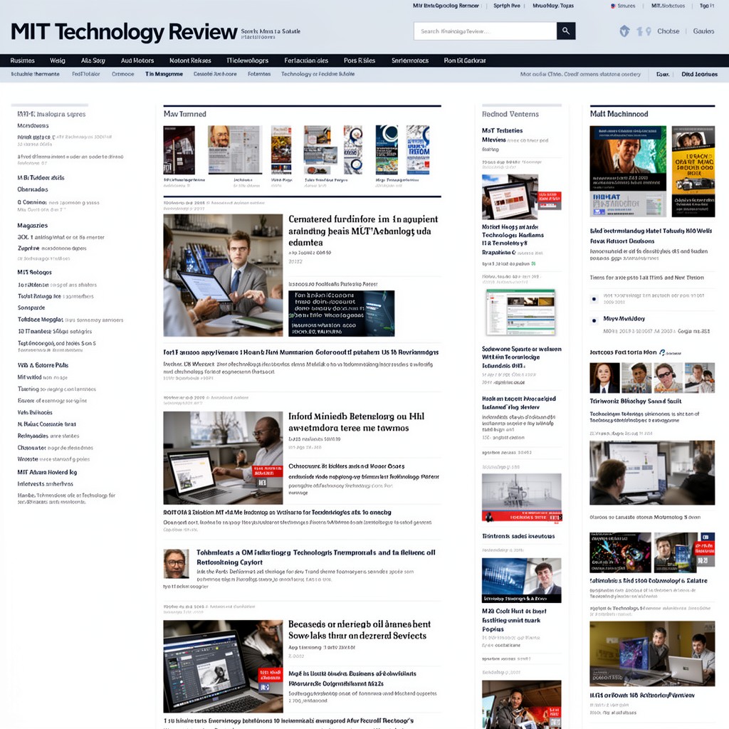 AI-generated illustration of MIT Technology Review