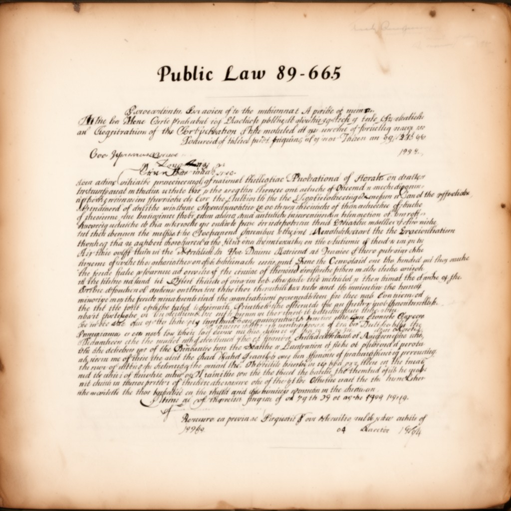 AI-generated illustration of Public Law 89-665