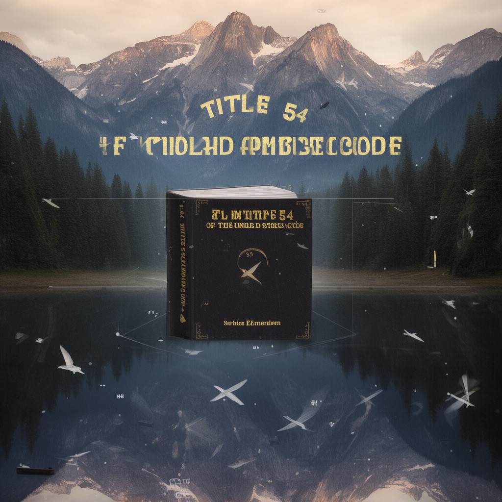 AI-generated illustration of Title 54 of the United States Code