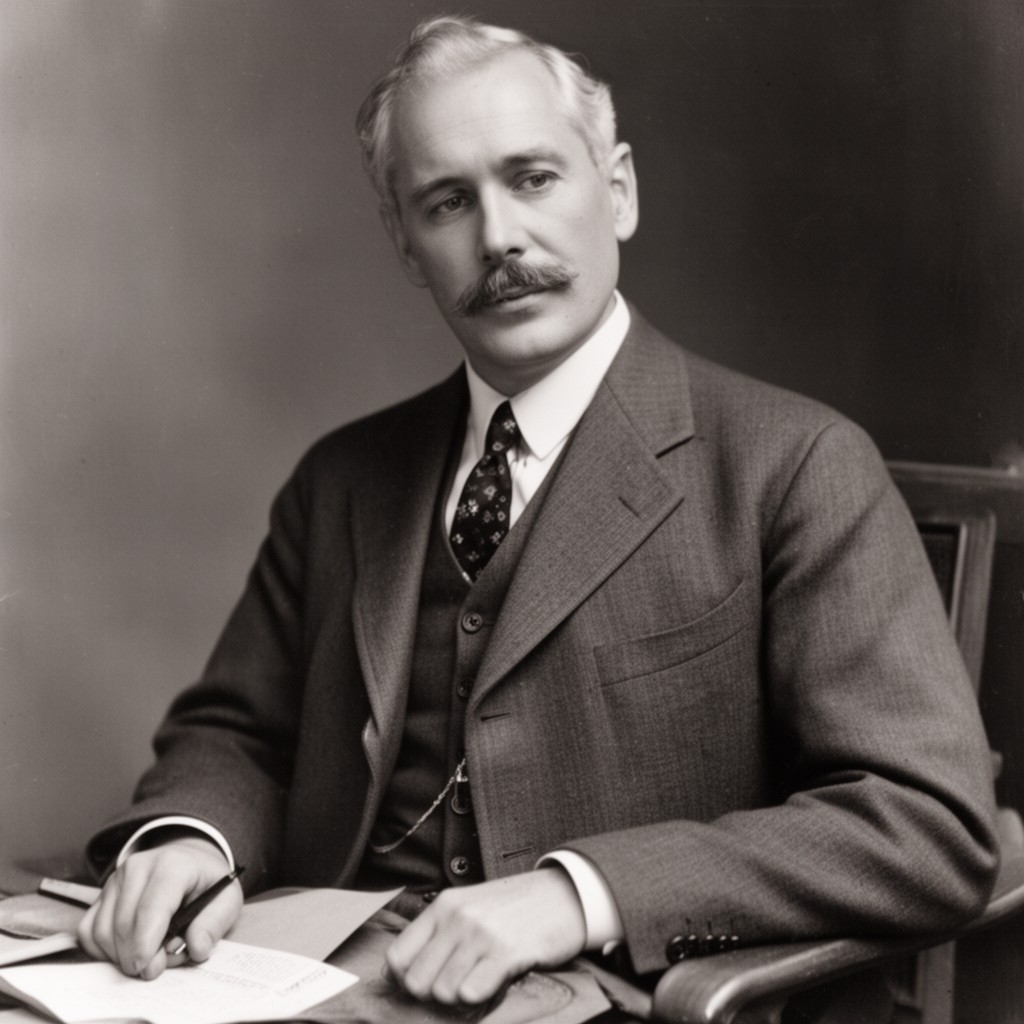 AI-generated illustration of Lord Randolph Churchill