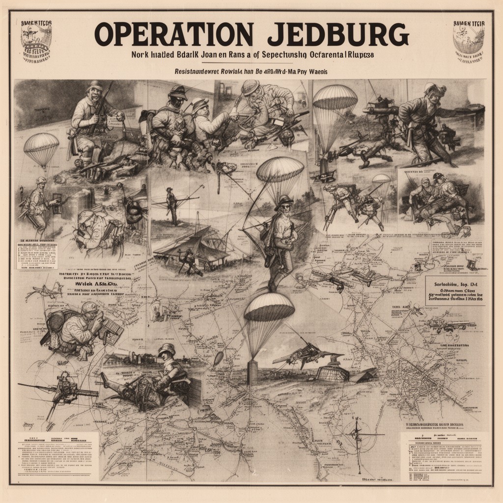AI-generated illustration of Operation Jedburgh