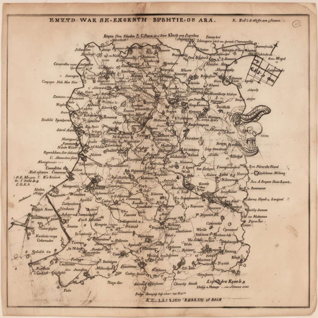 AI-generated illustration of Wales (parts)