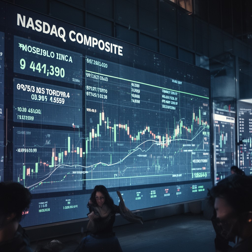 AI-generated illustration of Nasdaq Composite Index