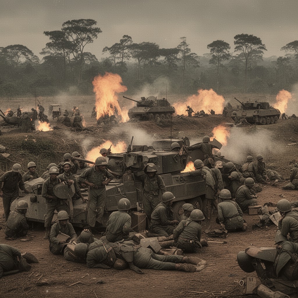 AI-generated illustration of Battle of Khe Sanh
