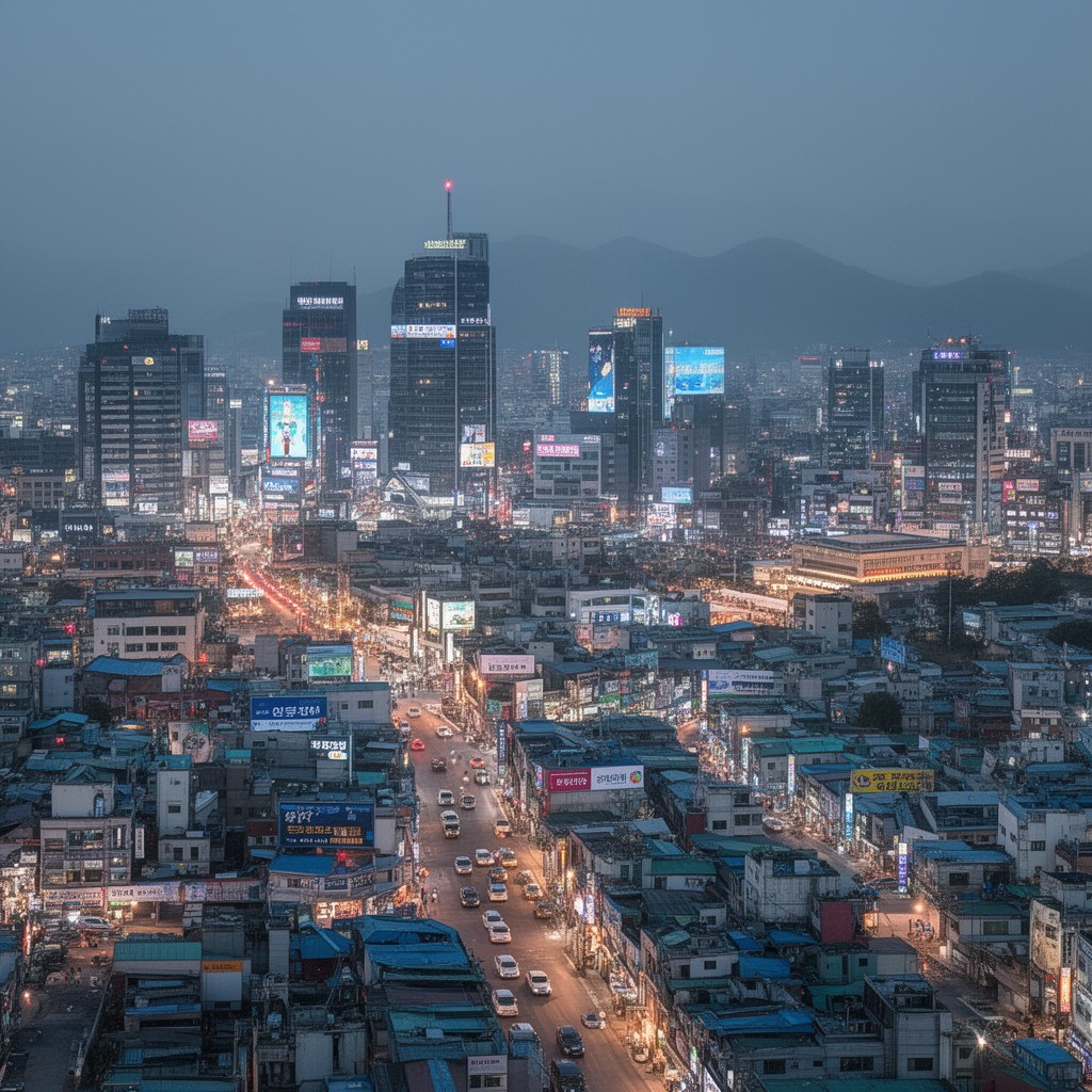 AI-generated illustration of Gwangju