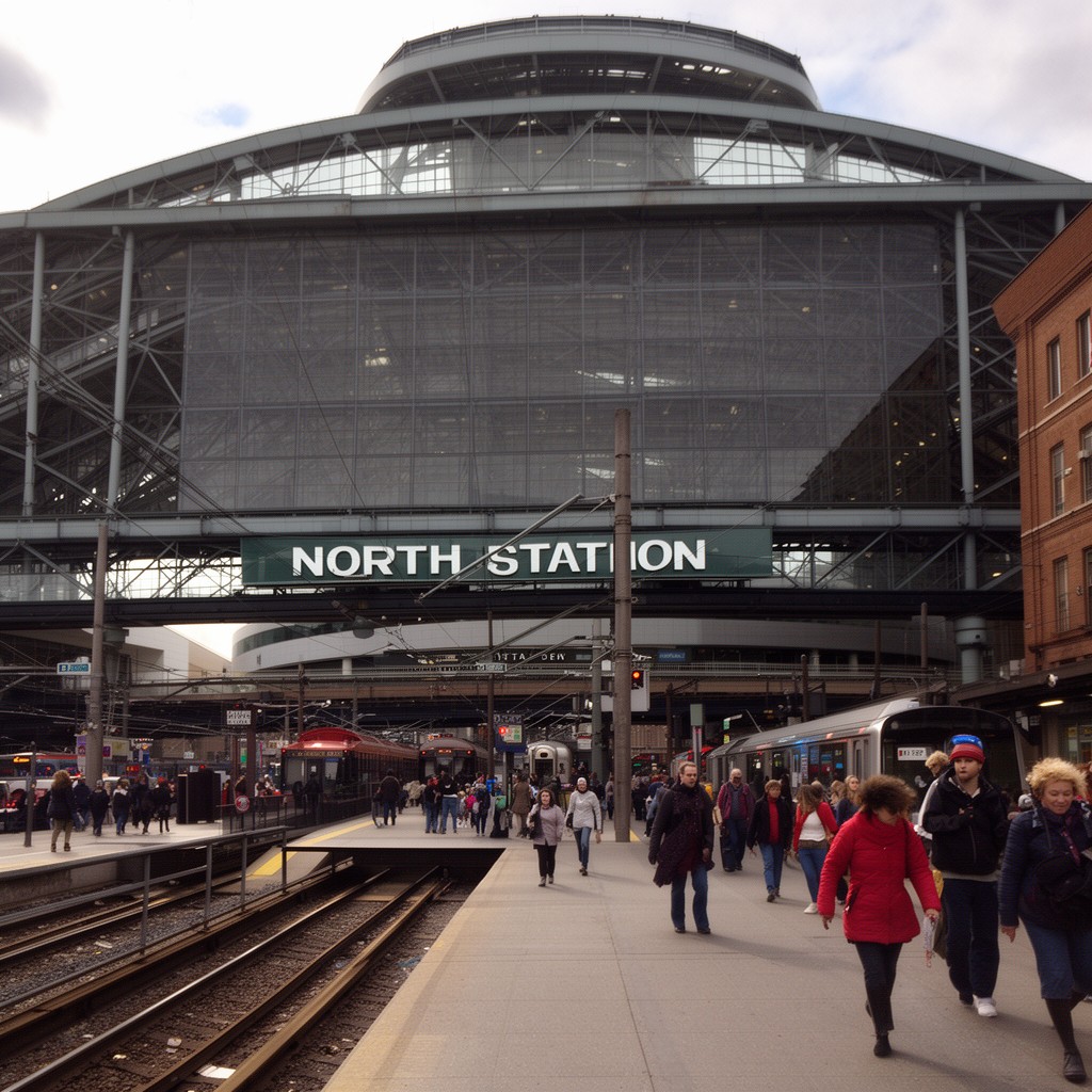 AI-generated illustration of North Station