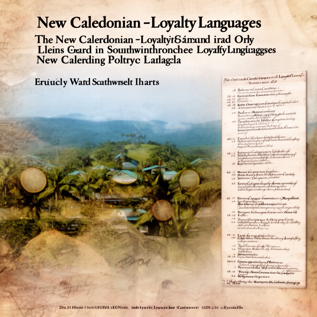 AI-generated illustration of New Caledonian–Loyalty languages