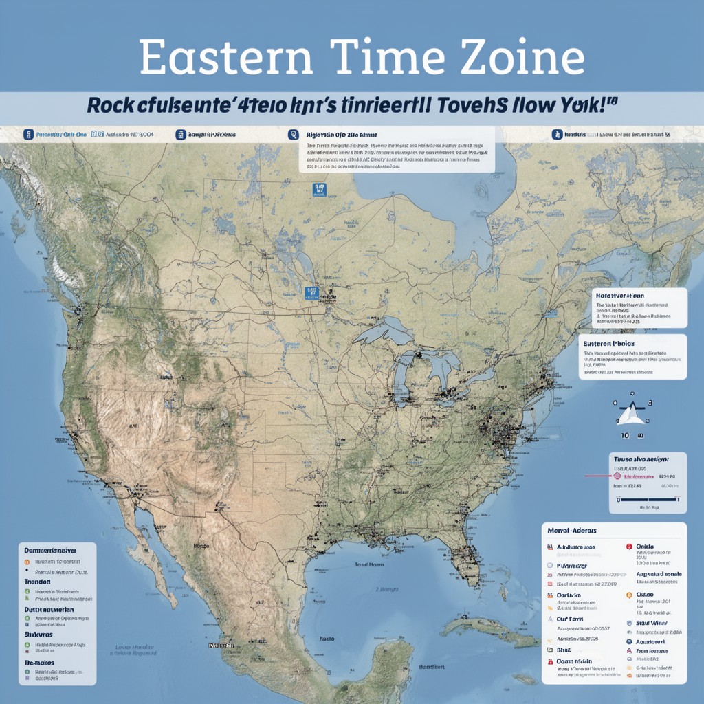AI-generated illustration of Eastern Time Zone