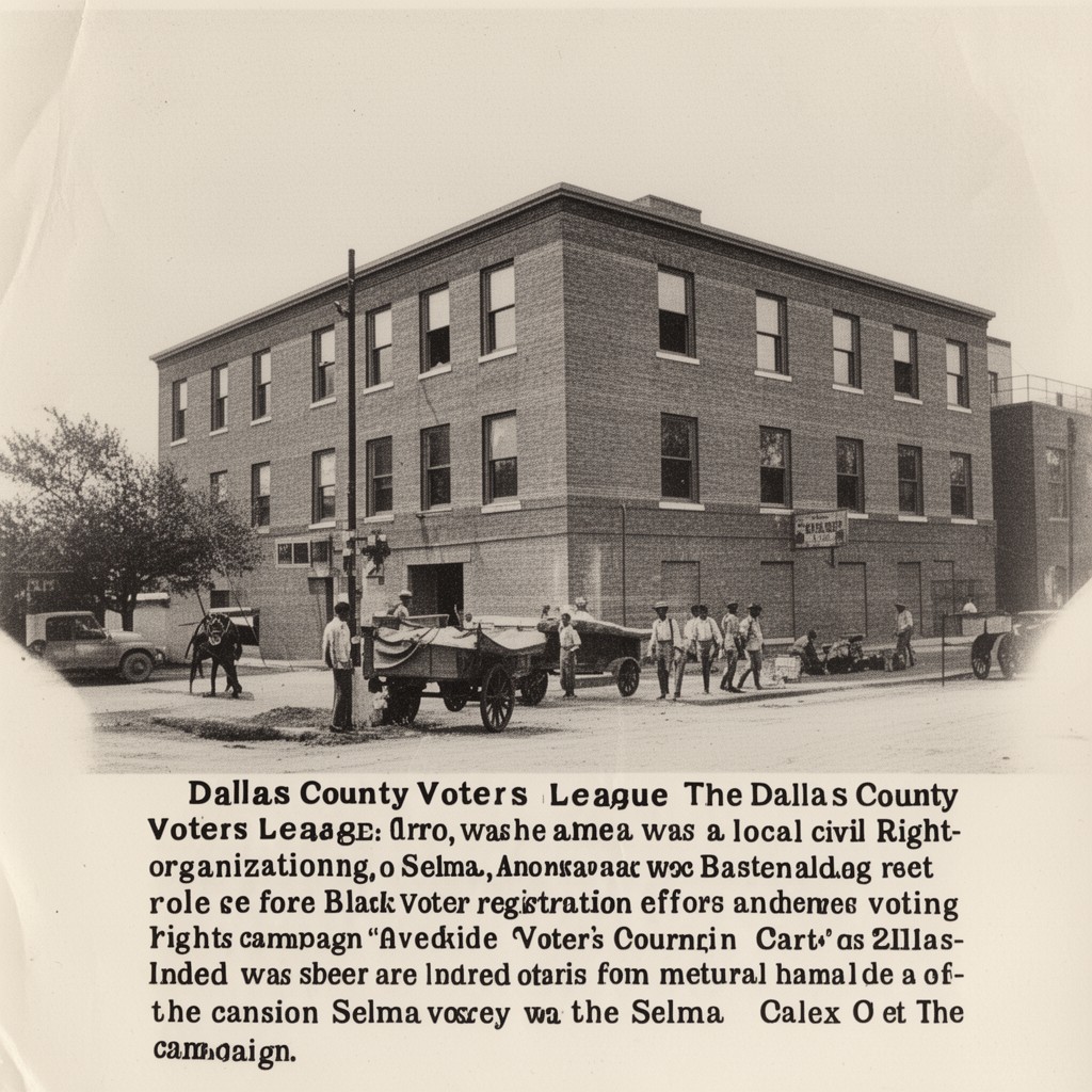 AI-generated illustration of Dallas County Voters League