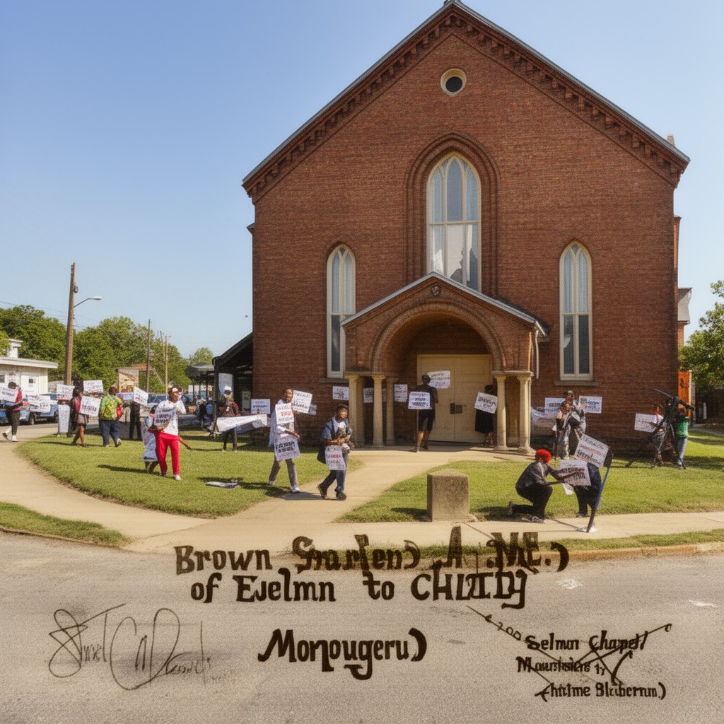 AI-generated illustration of Brown Chapel A.M.E. Church