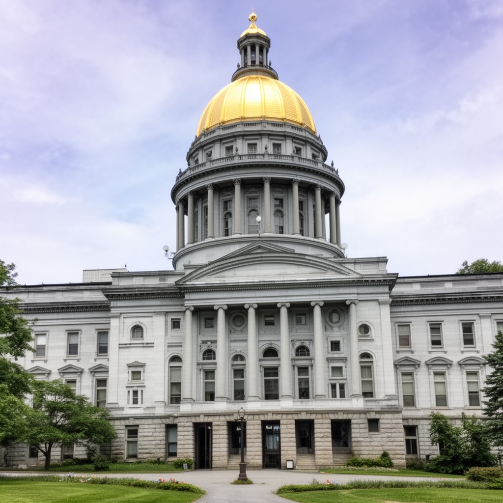AI-generated illustration of Vermont State House