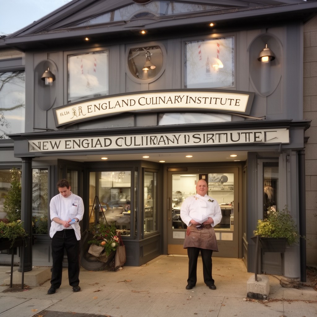 AI-generated illustration of New England Culinary Institute (historical presence)