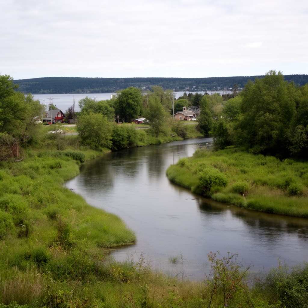 AI-generated illustration of Thessalon River