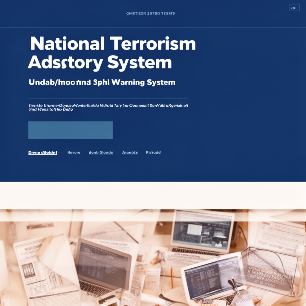 AI-generated illustration of National Terrorism Advisory System