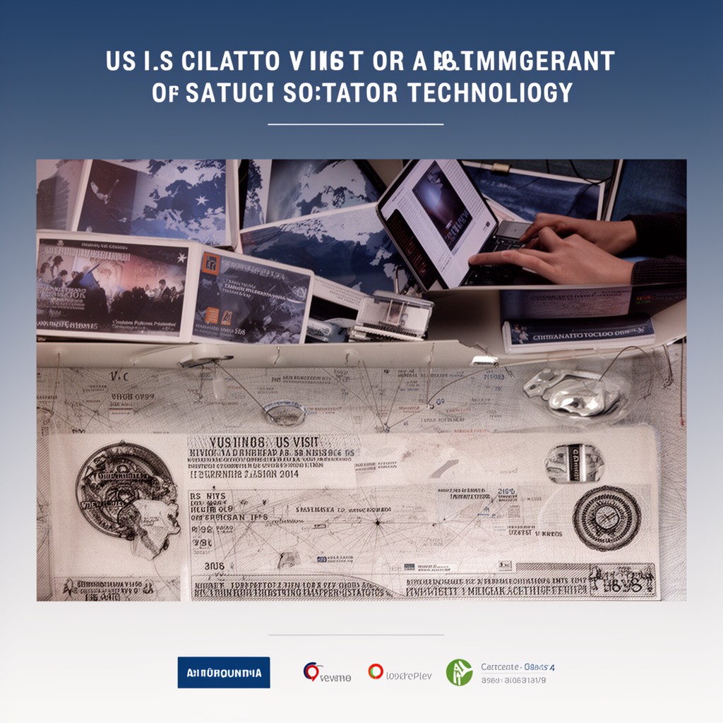 AI-generated illustration of U.S. Visitor and Immigrant Status Indicator Technology
