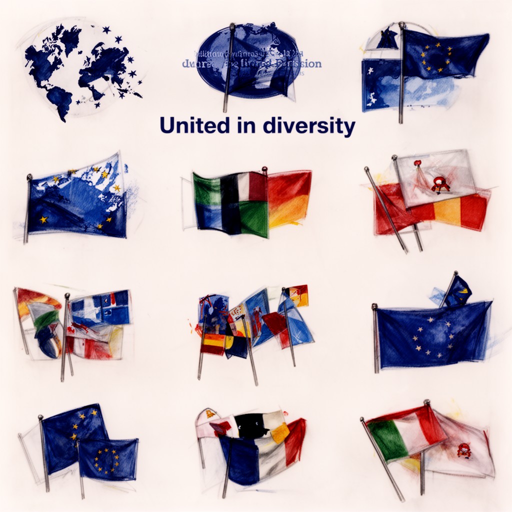 AI-generated illustration of United in diversity