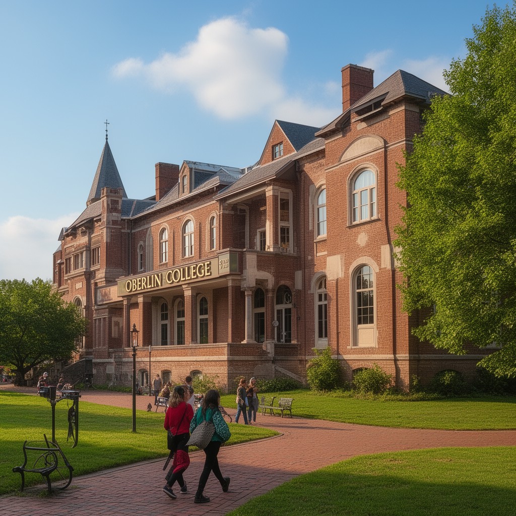 AI-generated illustration of Oberlin College