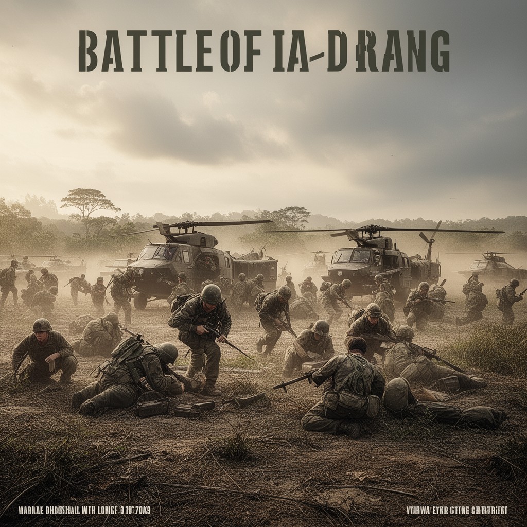 AI-generated illustration of Battle of Ia Drang