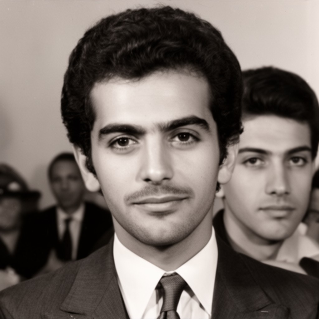 AI-generated illustration of Munir Sirhan