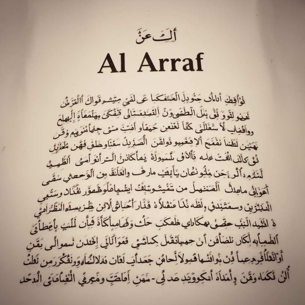 AI-generated illustration of Surah Al-A'raf