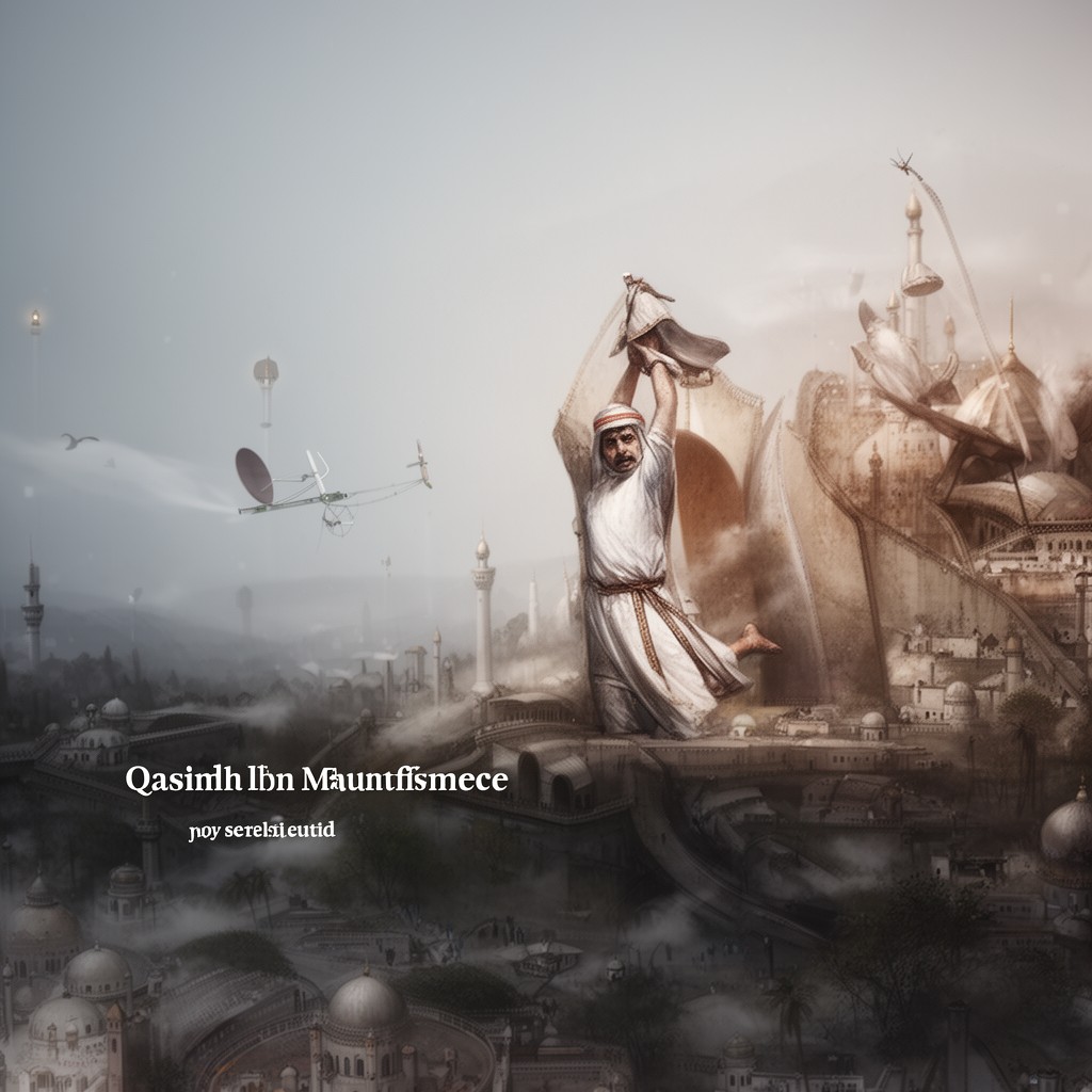 AI-generated illustration of Qasim ibn Muhammad