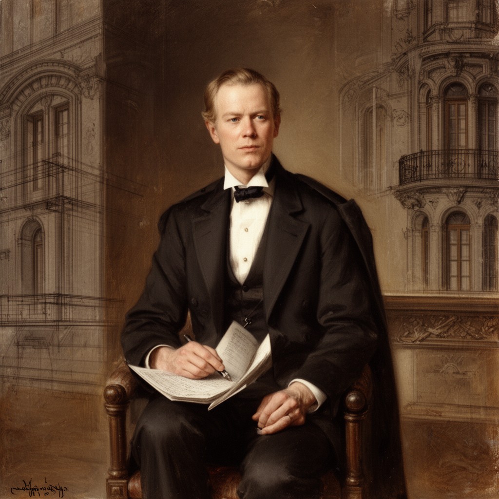 AI-generated illustration of Richard Morris Hunt