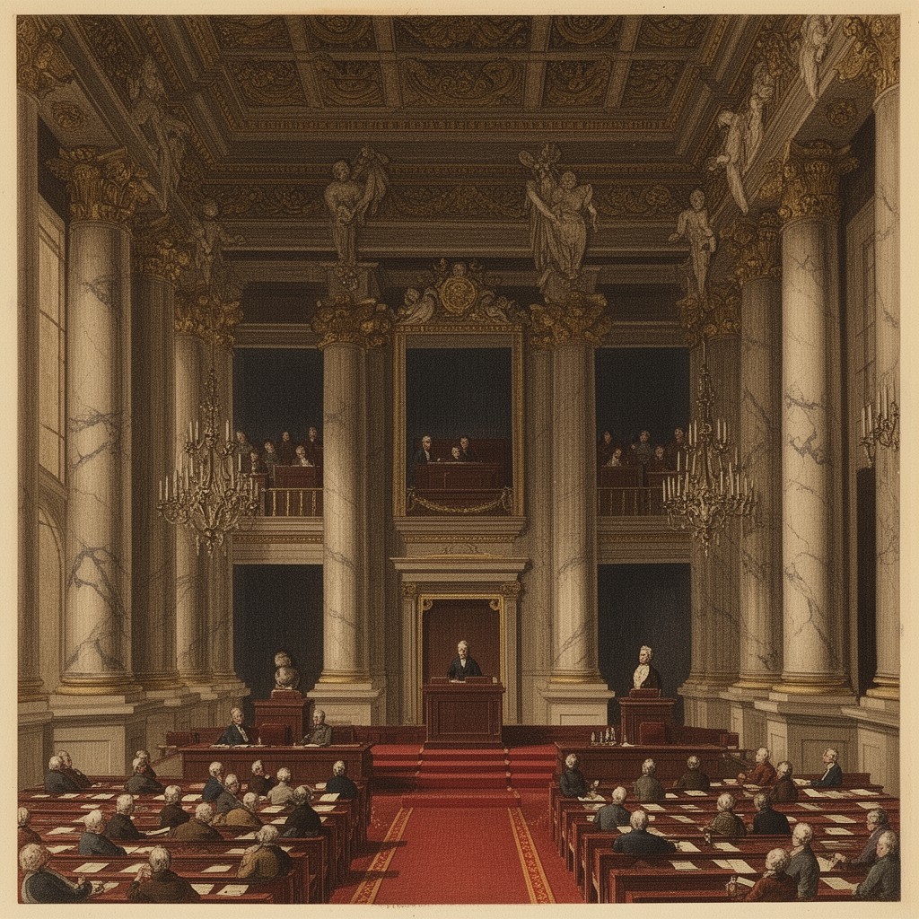AI-generated illustration of Corps législatif of France