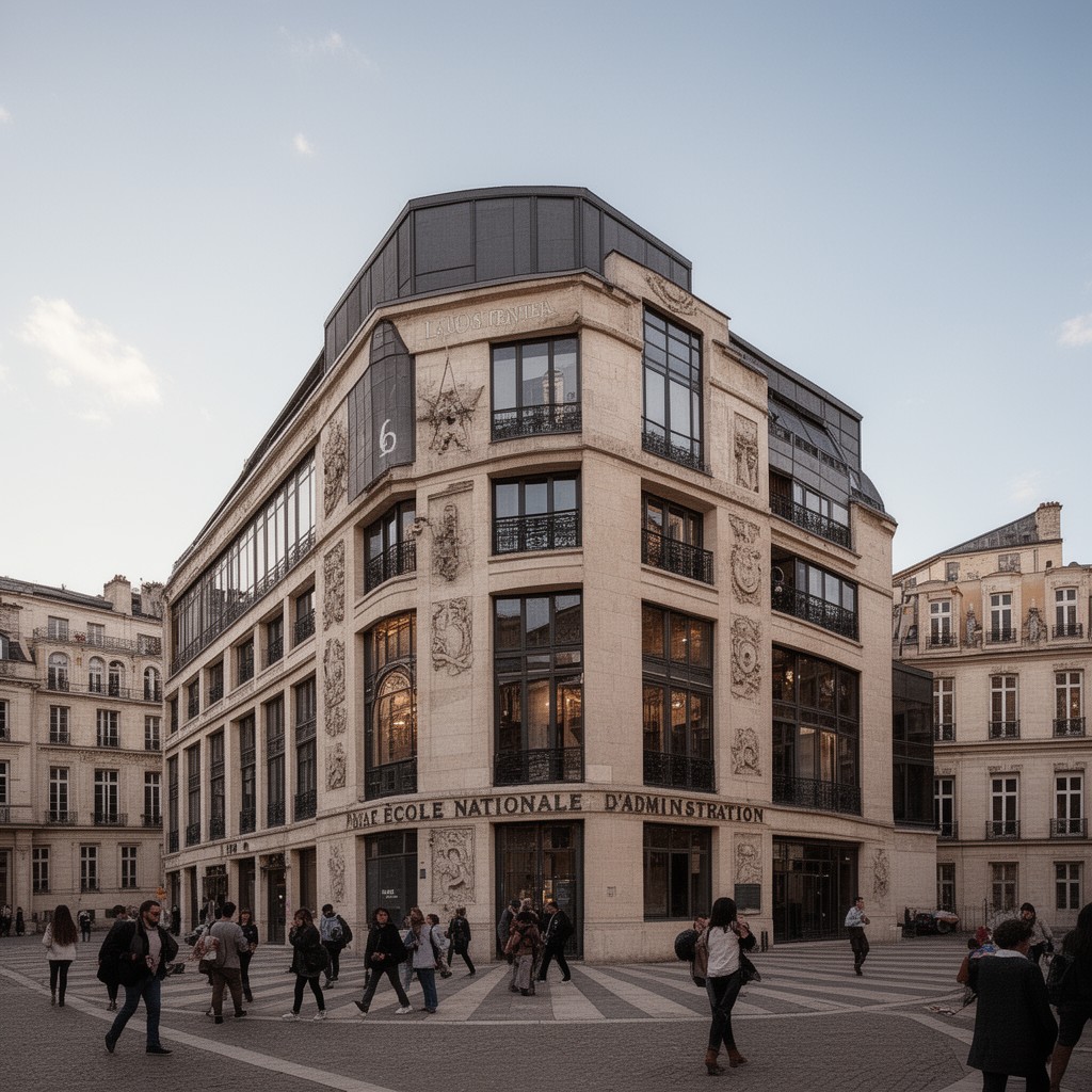 AI-generated illustration of École nationale d'administration