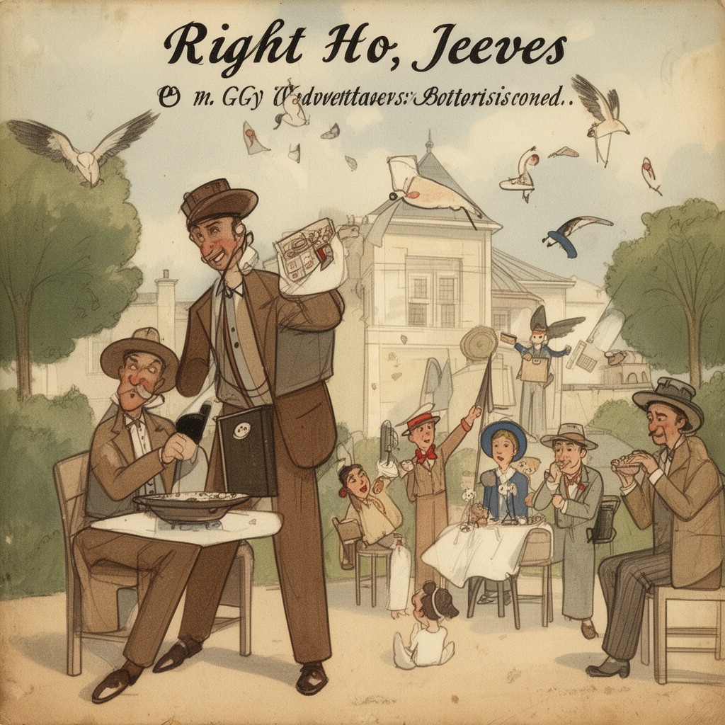 AI-generated illustration of Right Ho, Jeeves