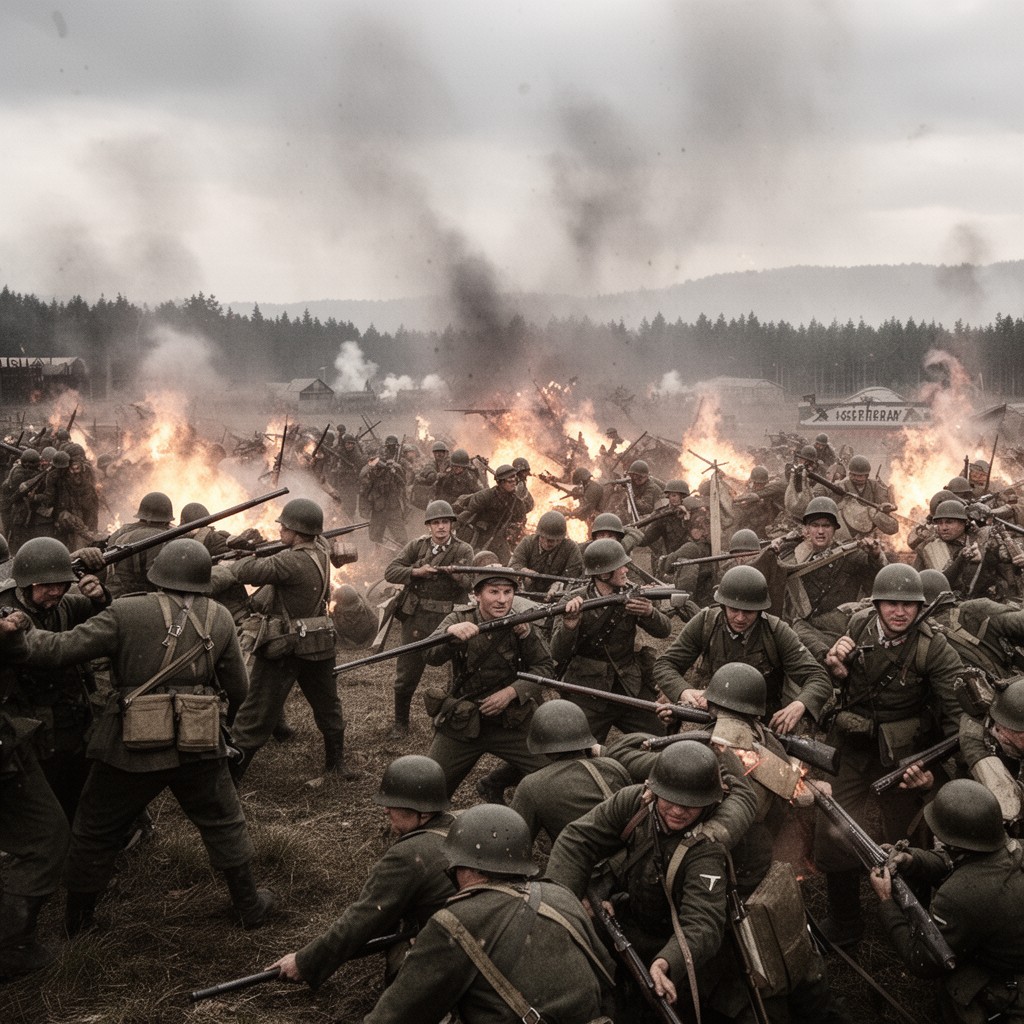 AI-generated illustration of Battle of Tannenberg