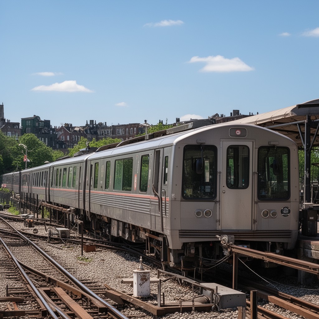 AI-generated illustration of Chestnut Hill West Line