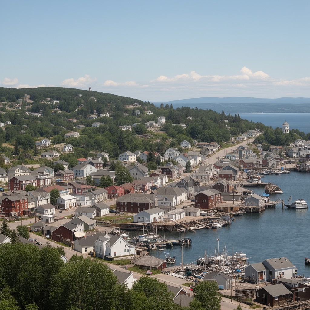 AI-generated illustration of Harbour Grace, Newfoundland