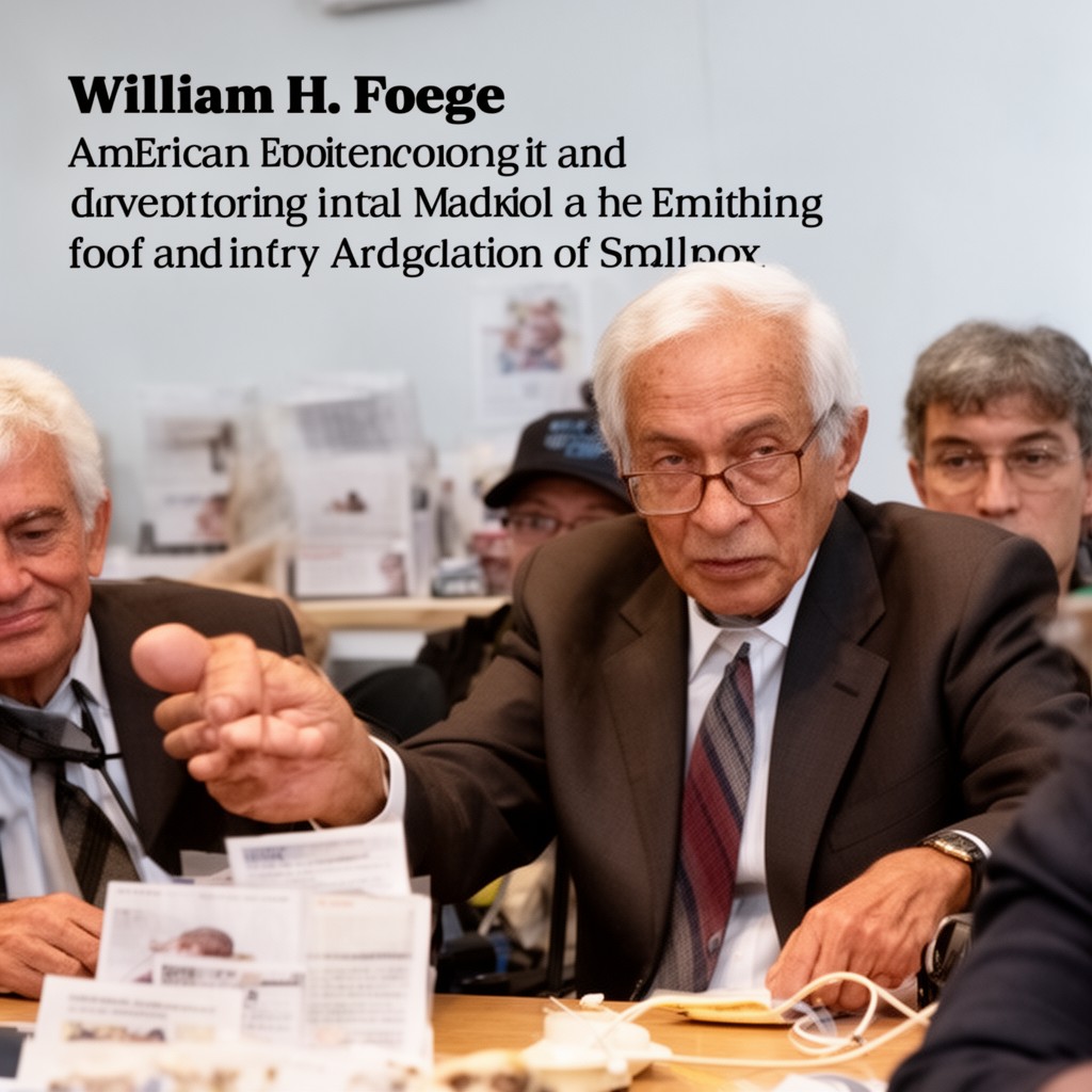AI-generated illustration of William H. Foege
