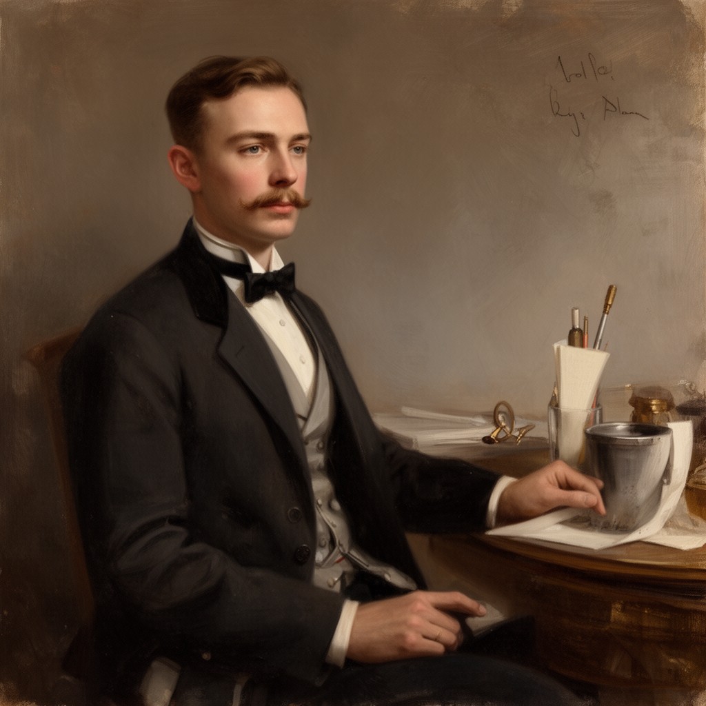 AI-generated illustration of Grand Duke George Alexandrovich of Russia