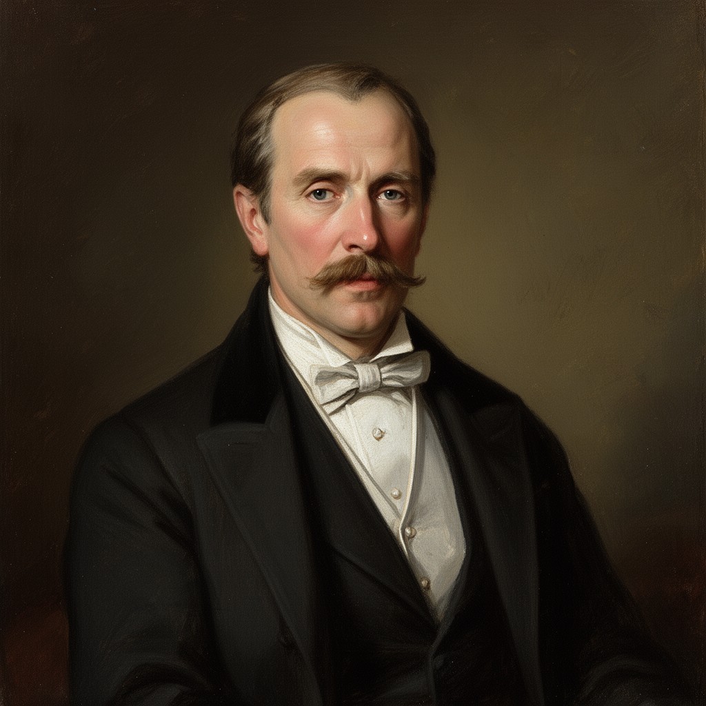 AI-generated illustration of Ludvig Kristensen Daa