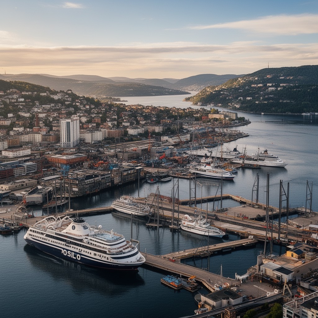 AI-generated illustration of Port of Oslo